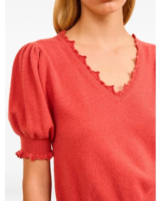 Ulla Johnson Red Haut Polline À Col V