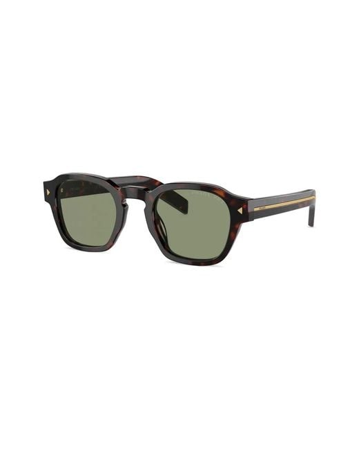 Prada Green Square-Frame Sunglasses for men