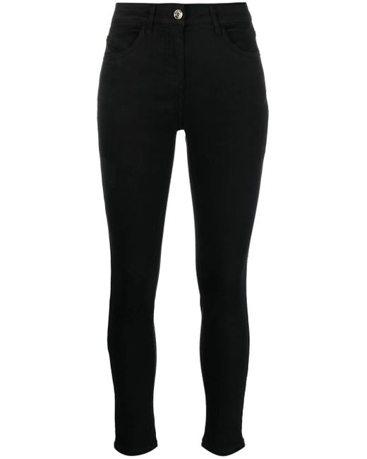 Patrizia Pepe Black High-Rise Skinny Jeans