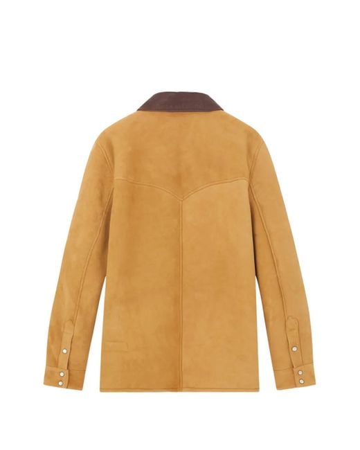 Fortela Natural Leather Shirt Jacket for men