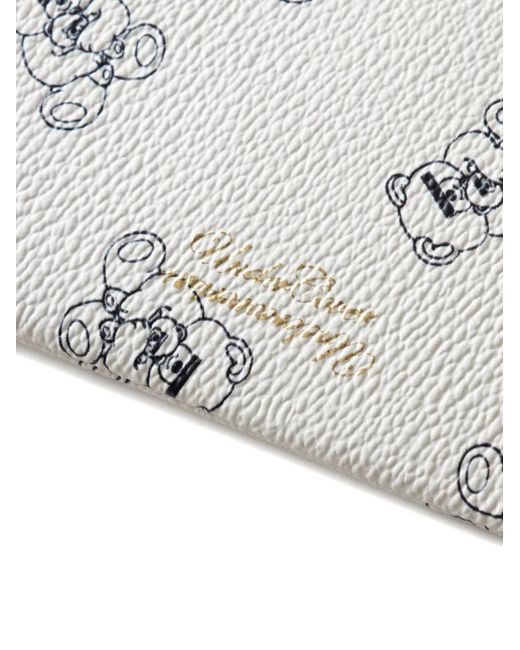 Undercover Gray Teddy-Print Zip-Around Purse