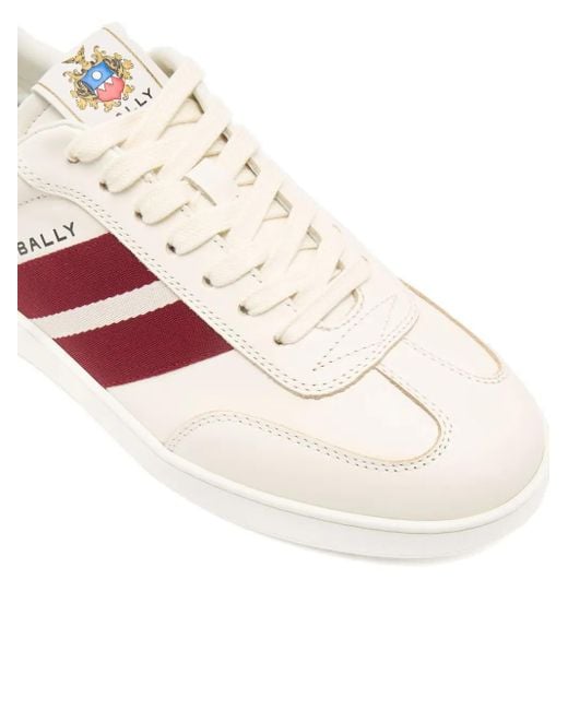 Bally Gestreifte Retro Crest Sneakers in Pink für Herren