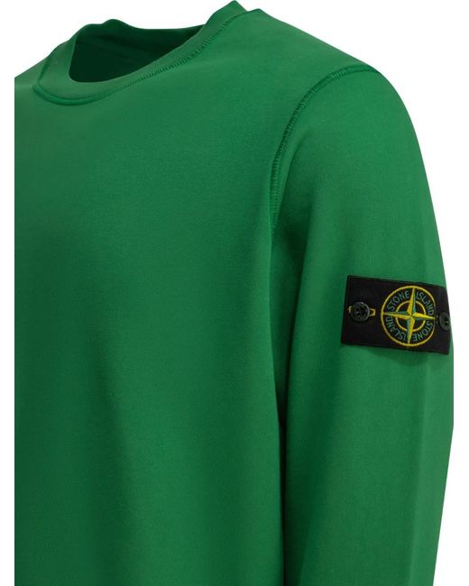 Pull À Patch Logo Stone Island pour homme en coloris Green