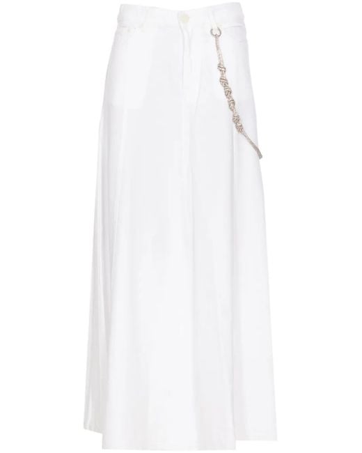 Pinko チェーンディテール スカート White