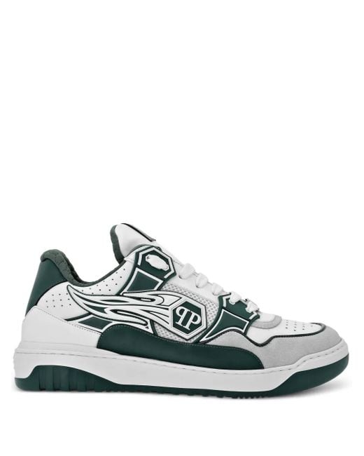 Baskets À Patch Logo Philipp Plein pour homme en coloris Green