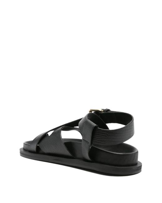 A.Emery Black Elbert Flat Sandals