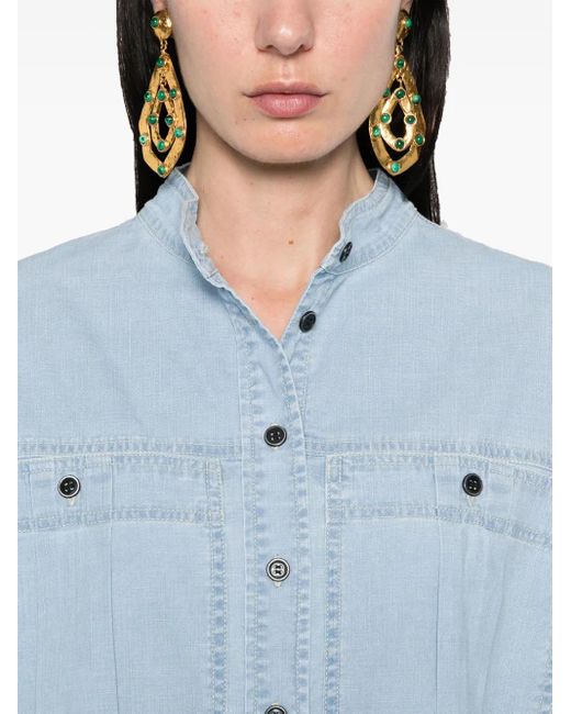 Isabel Marant Blue 'Vero' Blouse