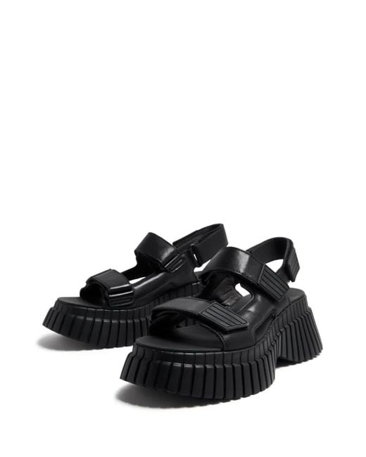 Camper Black Bcn Platform Sandals