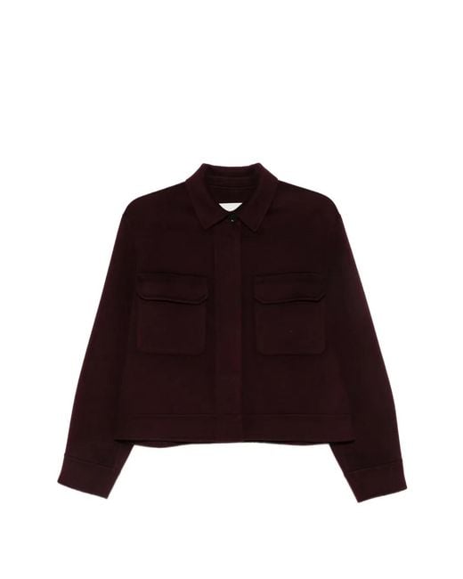 Bompard Red Double-Sided Flap-Pocket Jacket