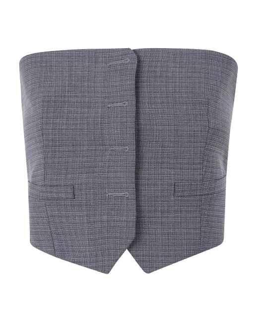 Alexander Wang ウール クロップドトップ Gray