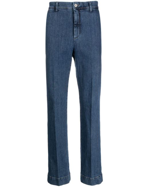 メンズ Barena Mid-rise Straight-leg Jeans Blue