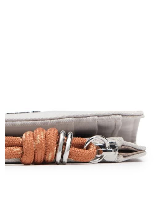 Bimba Y Lola White Sand Nylon Compact Purse