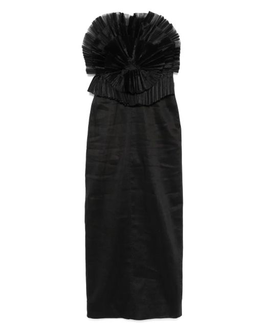 Aje. Kira Midi-Jurk in het Black