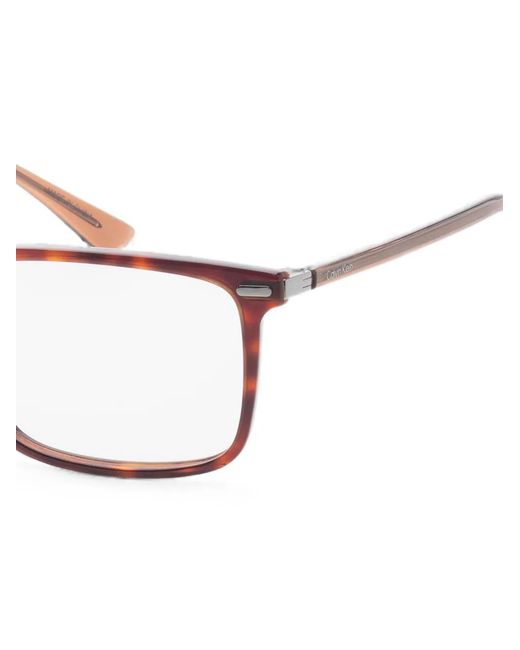 Calvin Klein Brown Rectangle-Frame Glasses for men