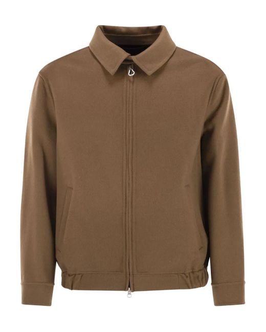 Veste Vieri À Fermeture Zippée Paltò pour homme en coloris Brown