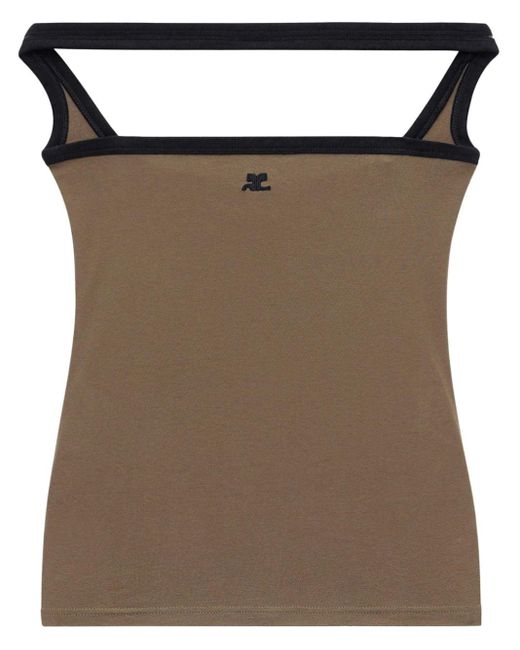 Courrèges Hyperbole Contrast ノースリーブトップ - タンクトップ 