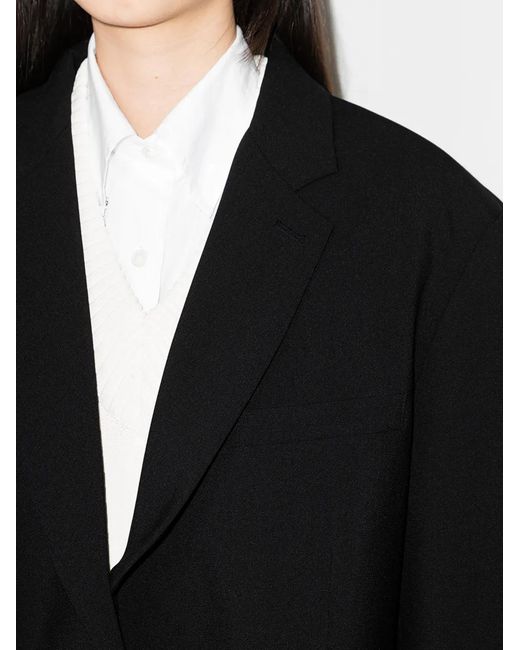 Frankie Shop Black Bea Oversized Blazer - Women's - Polyester/spandex/elastane