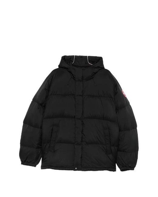 Canada Goose Black Sterling Logo-Patch Padded Jacket for men