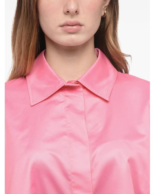 Patou Pink Oversized Asymmetric Shirt