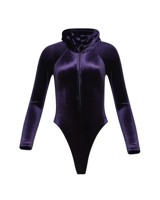 Body Con Capucha Vetements de color Blue