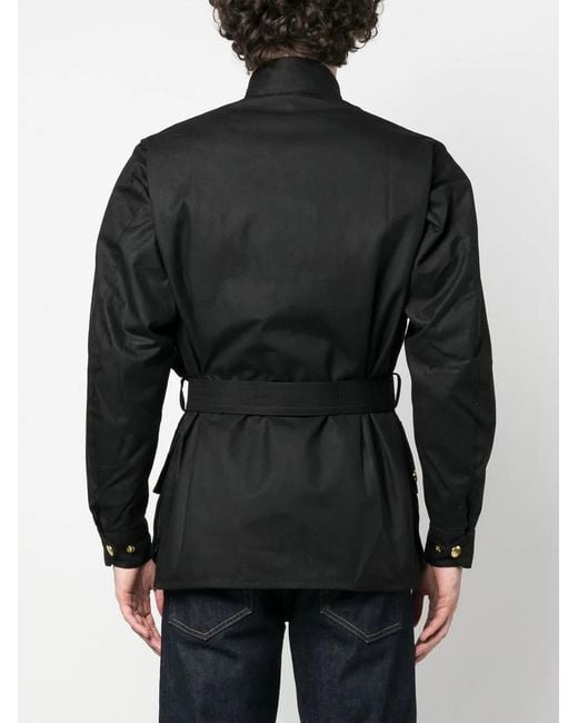 Barbour Black Original Waxed Windbreaker for men