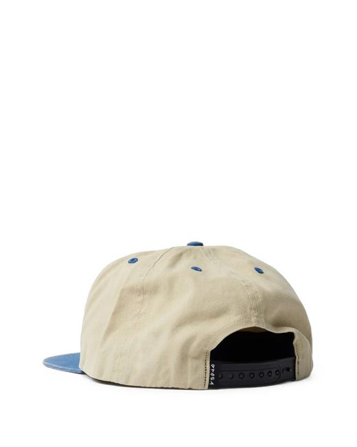 by Parra Blue Gas Station Logo-Patch Cap for men