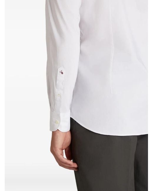 Glanshirt White Buttoned Shirt for men
