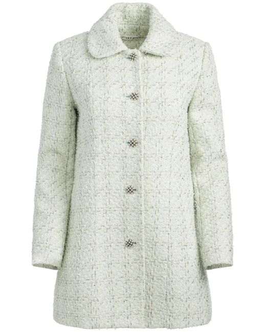 Alice + Olivia White Purcell Peacoat