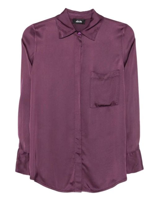 Camicia Con Taschino di Dixie in Purple