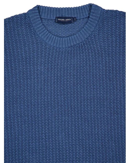 Frescobol Carioca Blue Crew-Neck Sweater for men