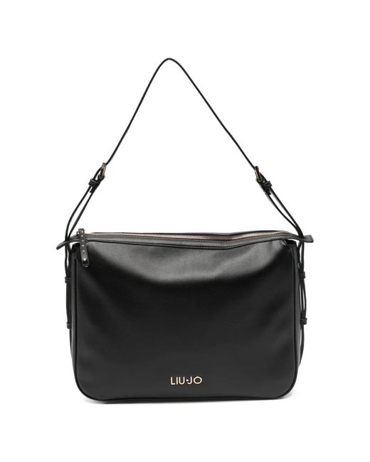 Liu Jo Black Medium Studded Shoulder Bag