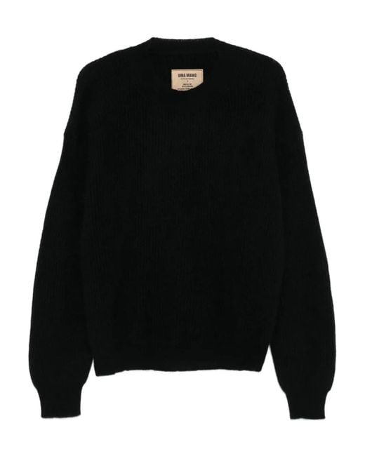 Uma Wang Black Crew Neck Sweater