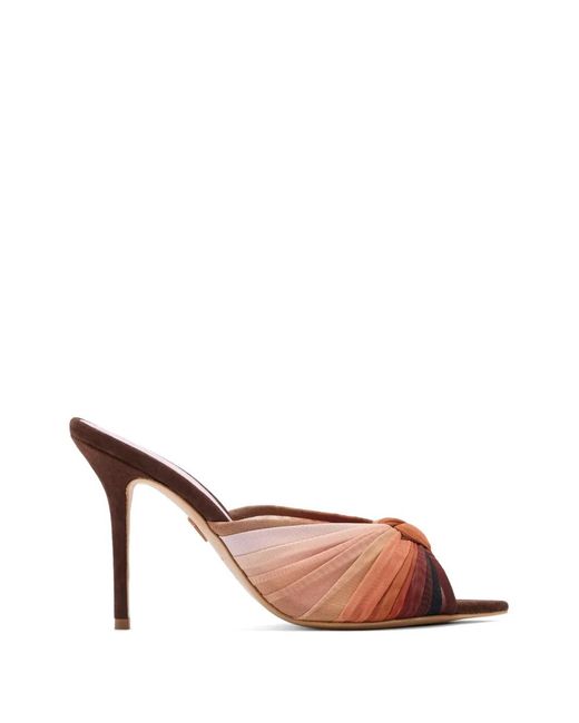Titi Adesa Pink Onigele Knot-Detail Mules
