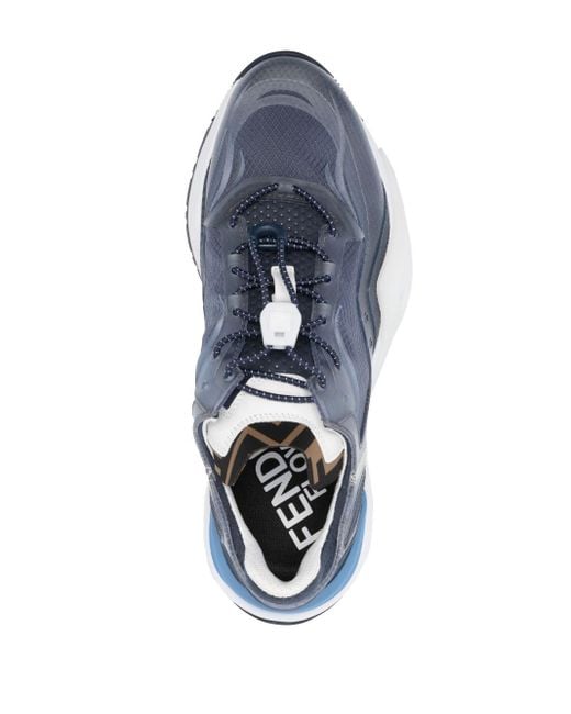 Sneakers Flow in nylon e gomma di Fendi in Blue da Uomo