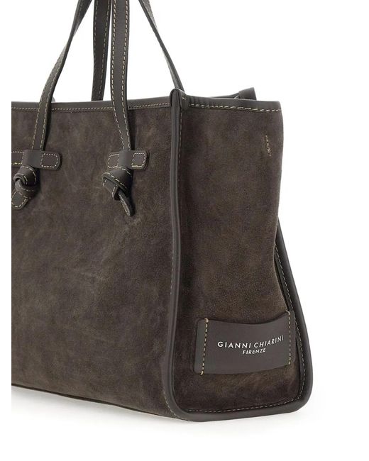 MARCELLA CLUB Brown Suede Tote Bag