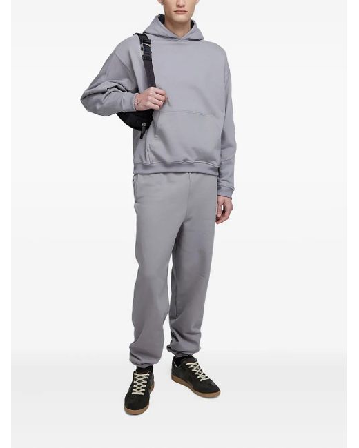 HATHENBRUCKTM Gray Elasticated-Cuff Track Pants for men