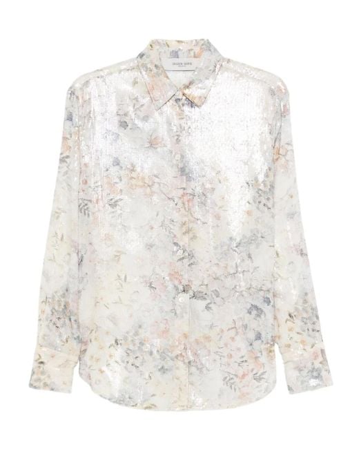Golden Goose Deluxe Brand White Golden Gänsehemden