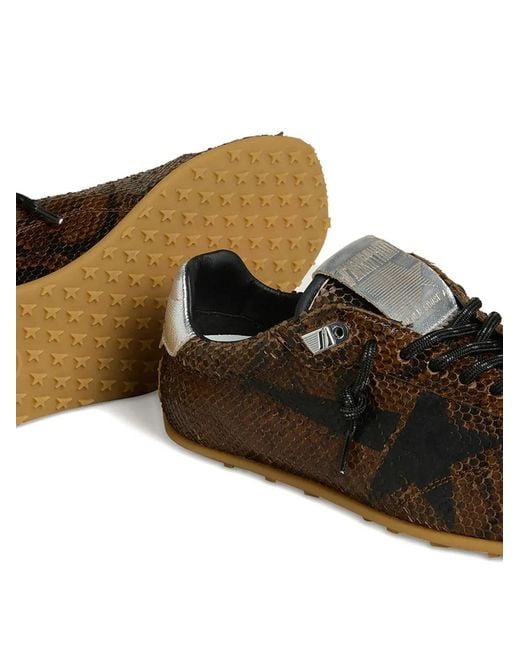 Golden Goose Deluxe Brand Brown Marathon Speed Leather Sneakers for men