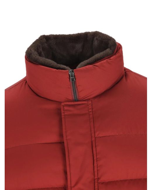 メンズ Herno パデッドジャケット Red