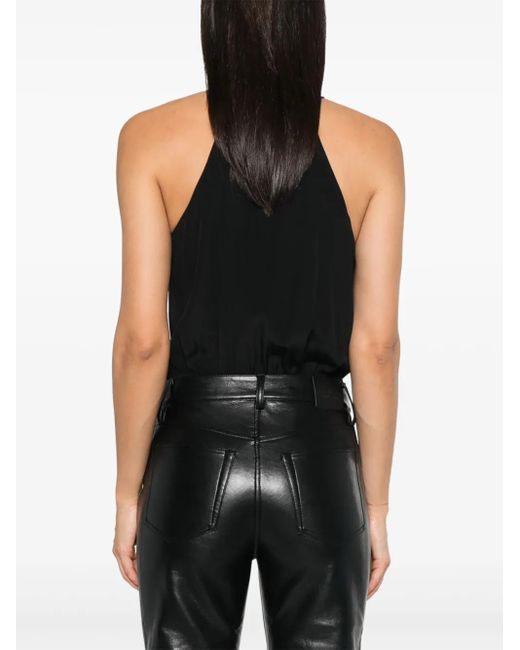 Anine Bing Black Shiloh Bodysuit