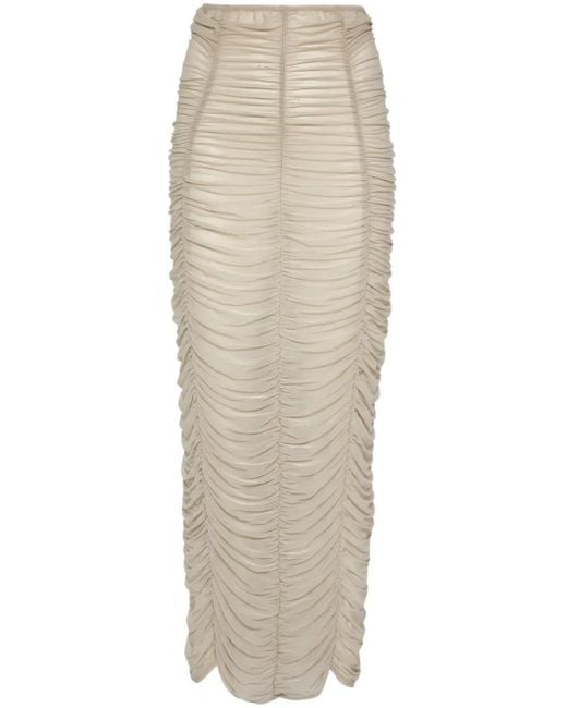 Elena Velez Natural Parlour Midi Skirt