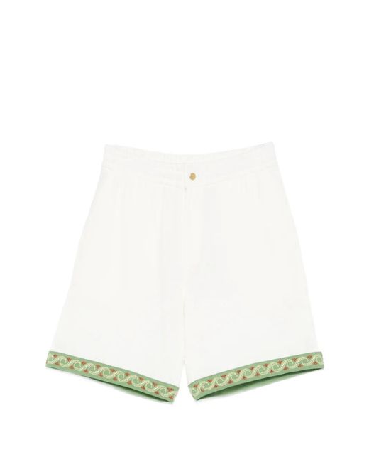 Drole de Monsieur White Short À Broderies for men