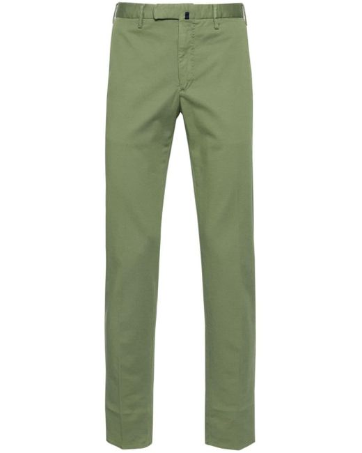 Incotex Green Mid-rise Chino Trousers for men