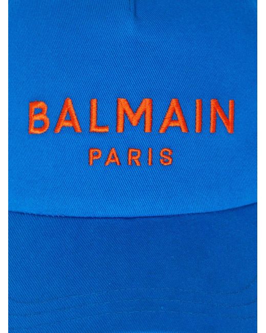 Cappello da baseball con ricamo di Balmain in Blue da Uomo