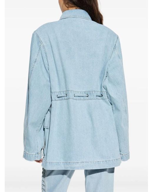 Veste En Jean À Taille Ceinturée ROTATE BIRGER CHRISTENSEN en coloris Blue