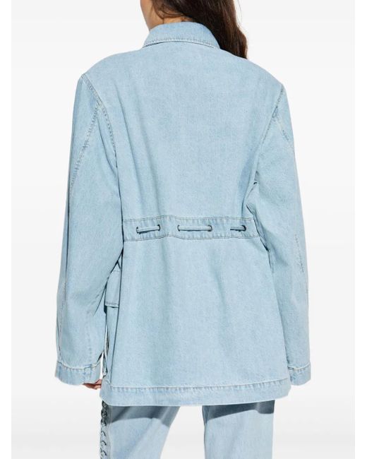 Veste En Jean À Taille Ceinturée ROTATE BIRGER CHRISTENSEN en coloris Blue
