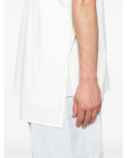 Y-3 White Short-Sleeve T-Shirt