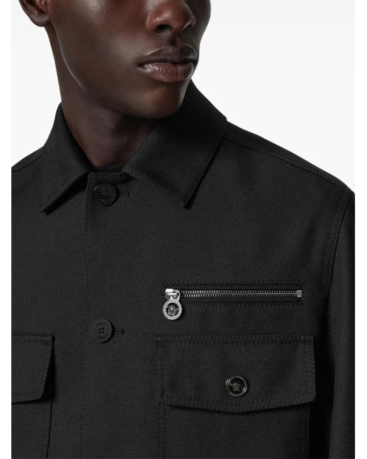 Versace Black Cavalry Blouson Jacket for men