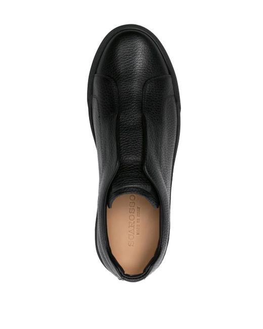 Scarosso Black Luca Leather Sneakers for men
