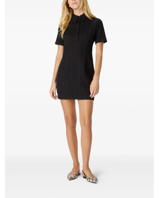 Missoni Black Zigzag-Pattern Mini Dress